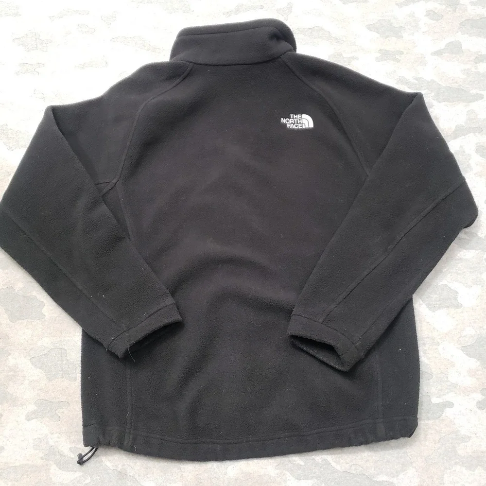 The North Face Sweatshirt Mens‎ Small Black Fleece Full Zip Pockets Outdoors